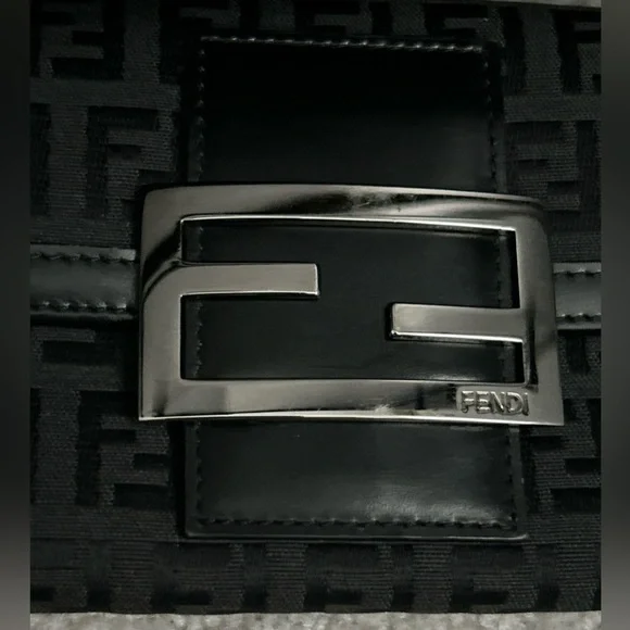 ❗️SOLD❗️ NEW Y2K Fendi Zucchino Black Continental Monogram FF Canvas Long Wallet - Picture 6 of 12